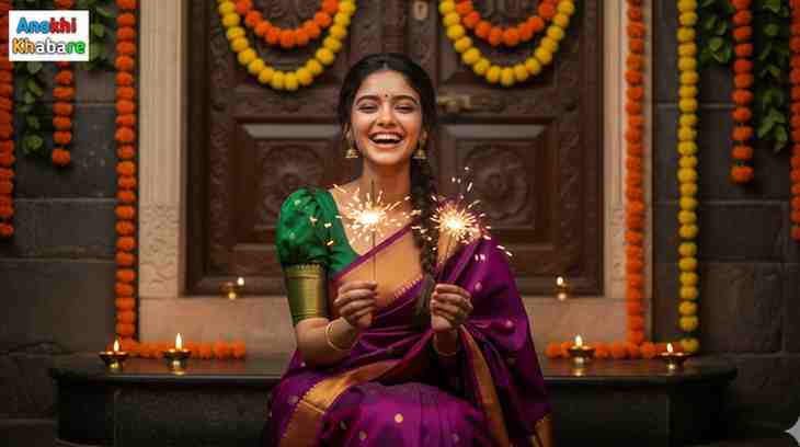 Anokhikhabare.com,Google Gemini AI Diwali Photo Editing Prompts for Girls,Prompt-8