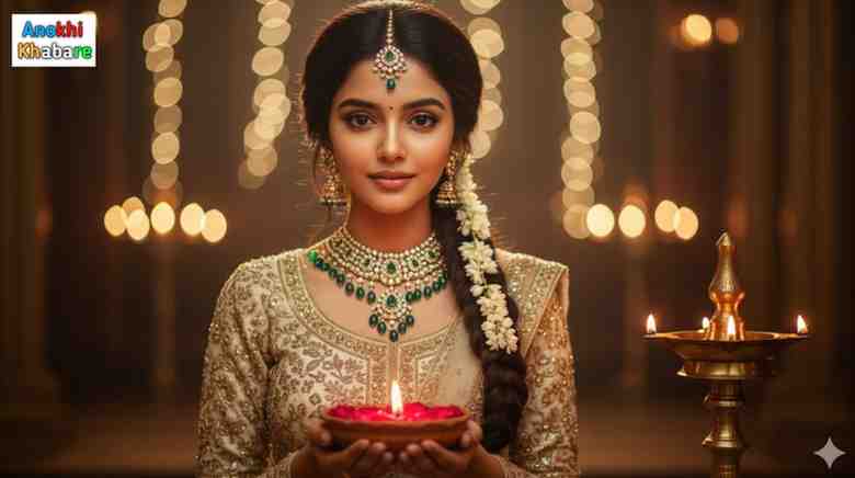 Anokhikhabare.com,Google Gemini AI Diwali Photo Editing Prompts for Girls,Prompt-7