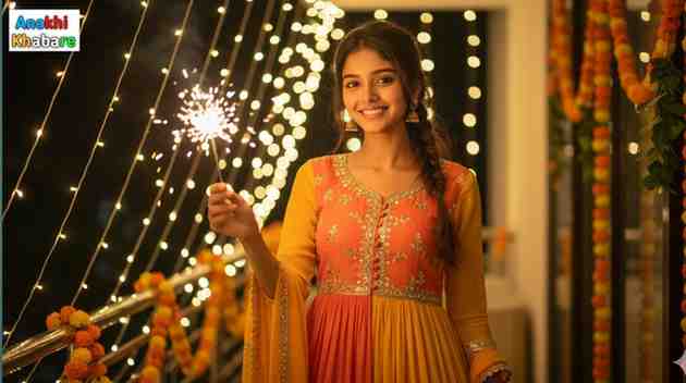 Anokhikhabare.com,Google Gemini AI Diwali Photo Editing Prompts for Girls,Prompt-5