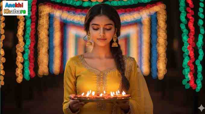 Anokhikhabare.com,Google Gemini AI Diwali Photo Editing Prompts for Girls,Prompt-1