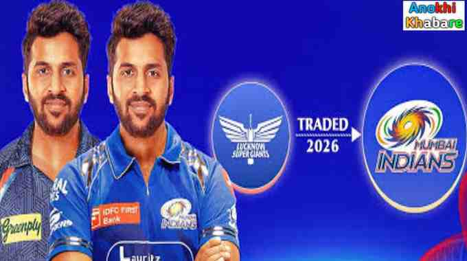 anokhikhabare.com,MI Retained Players 2026,Shardul Thakur MI