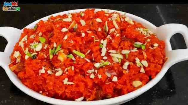 anokhikhabare.com,Gajar Ka Halwa Recipe,Serving Tips