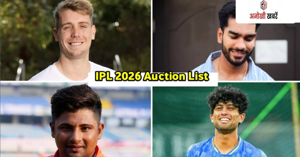 anokhikhabare.com,IPL 2026 Auction,First Set - Batters
