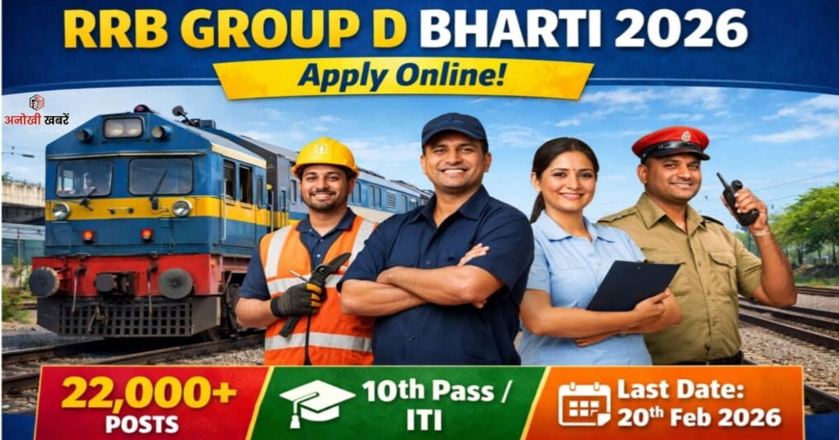 anokhikhabare.com,RRB Group D Recruitment 2026
