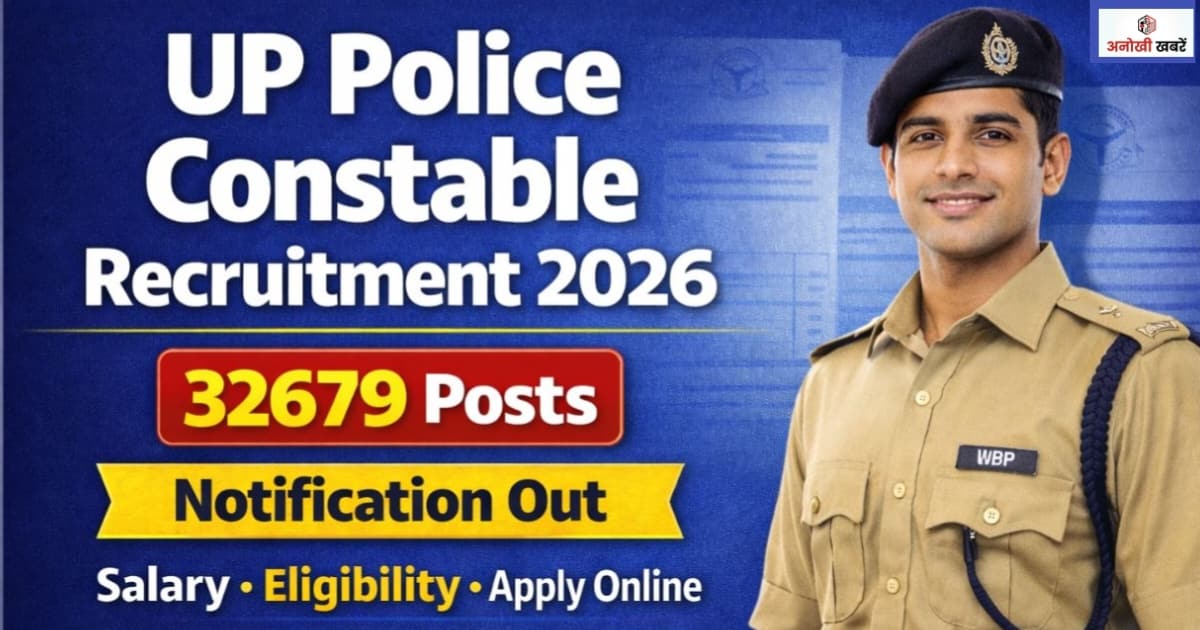 anokhikhabare.com,UP Police Constable Bharti 2026