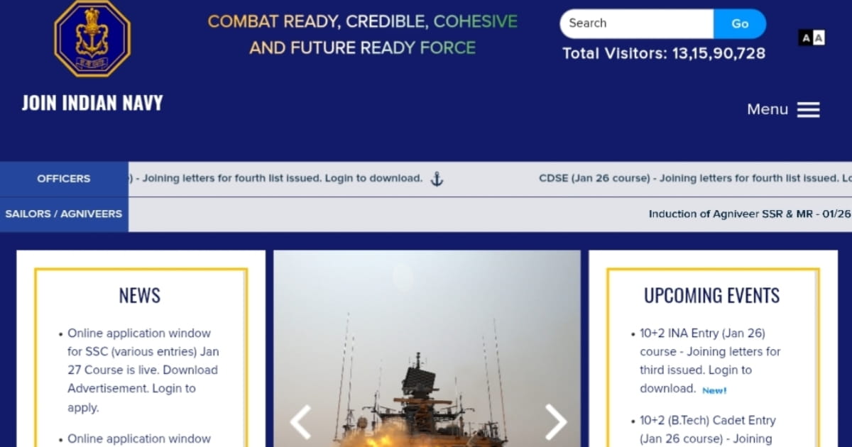 anokhikhabare.com,Indian Navy SSC Officer Recruitment 2026 apply online