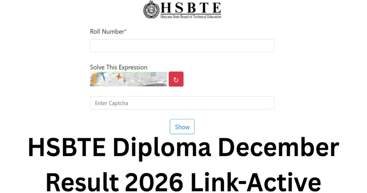 anokhikhabare.com,HSBTE Diploma Result 2026 information