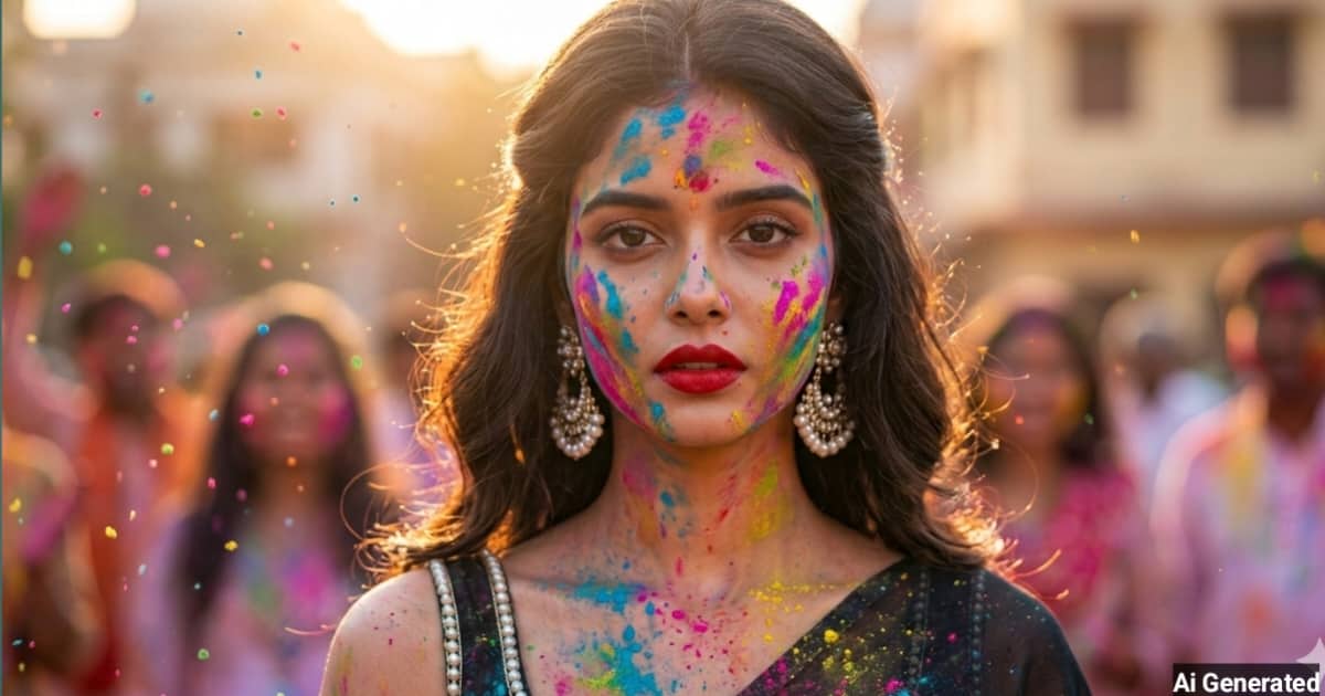 anokhikhabare.com,Holi 2026 Girl AI Photo Prompts - 3
