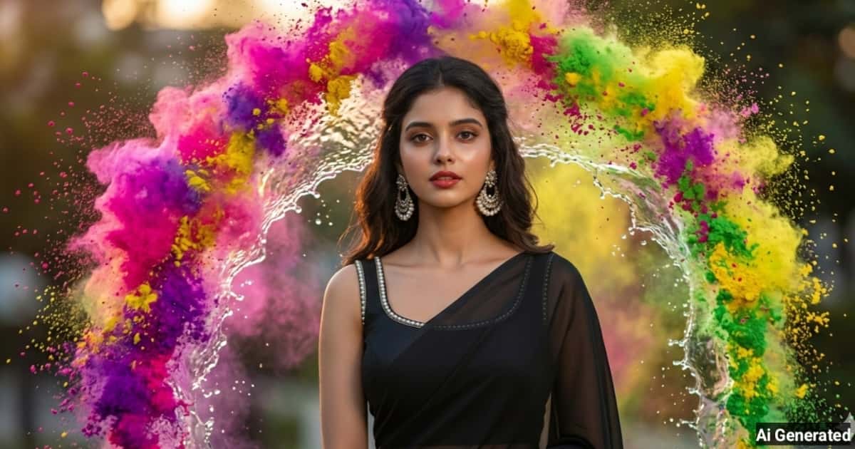 anokhikhabare.com,Girls AI Holi Photo Editing Prompts - 1