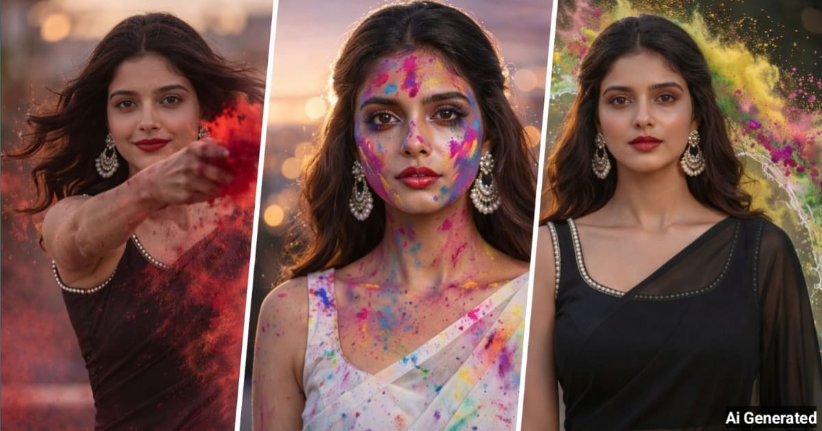 anokhikhabare.com,Girls AI Holi Photo Editing Prompts