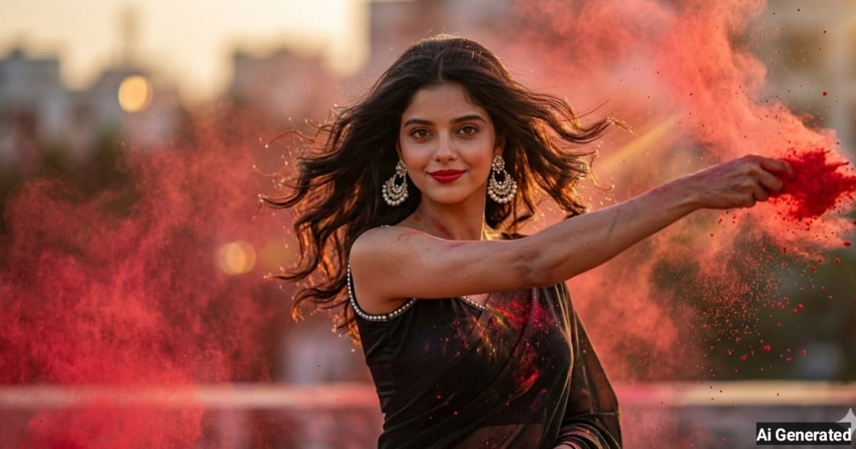 anokhikhabare.com,Girls AI Holi Photo Editing Prompts - 5