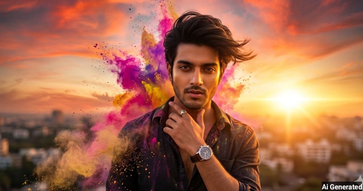 anokhikhabare.com,Boys Holi 2026 AI Photo Prompts - 4