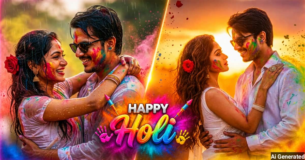 anokhikhabare.com,Holi Couples AI Photo Prompts