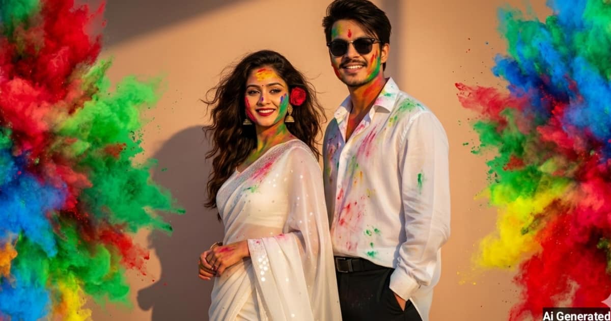 anokhikhabare.com,Holi Couples AI Photo Prompts - 3