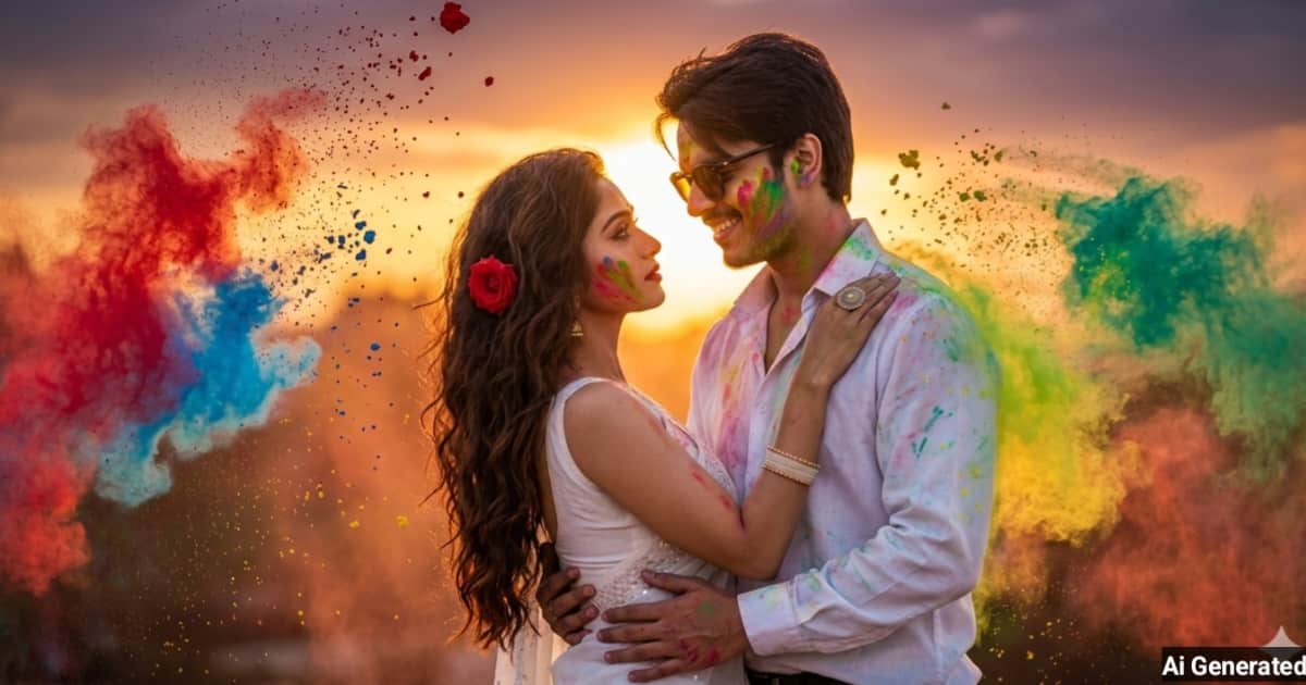 anokhikhabare.com,Holi Couples AI Photo Prompts - 1