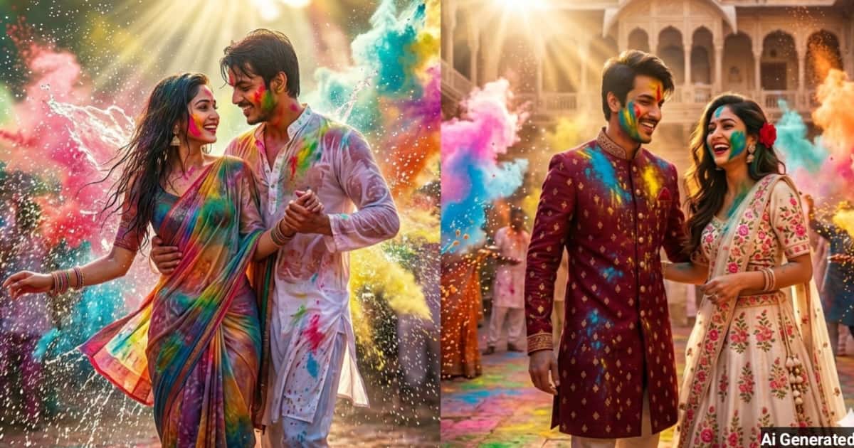 anokhikhabare.com,Romantic Holi Couple Photo Prompts