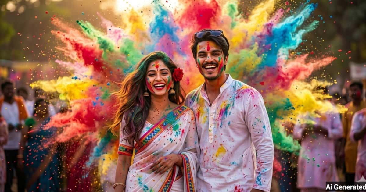 anokhikhabare.com,Romantic Holi Couple Photo Prompts - 3