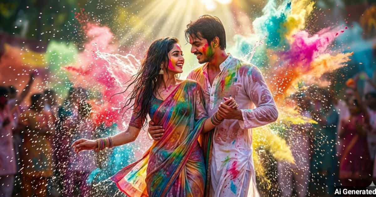 anokhikhabare.com,Romantic Holi Couple Photo Prompts - 2