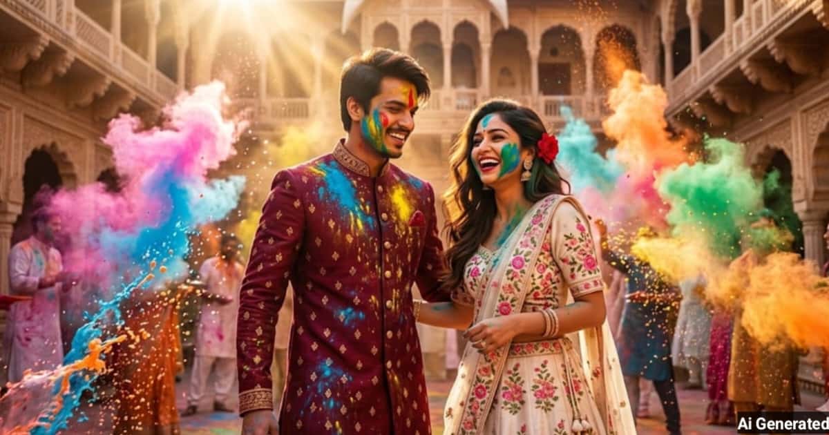 anokhikhabare.com,Romantic Holi Couple Photo Prompts - 5
