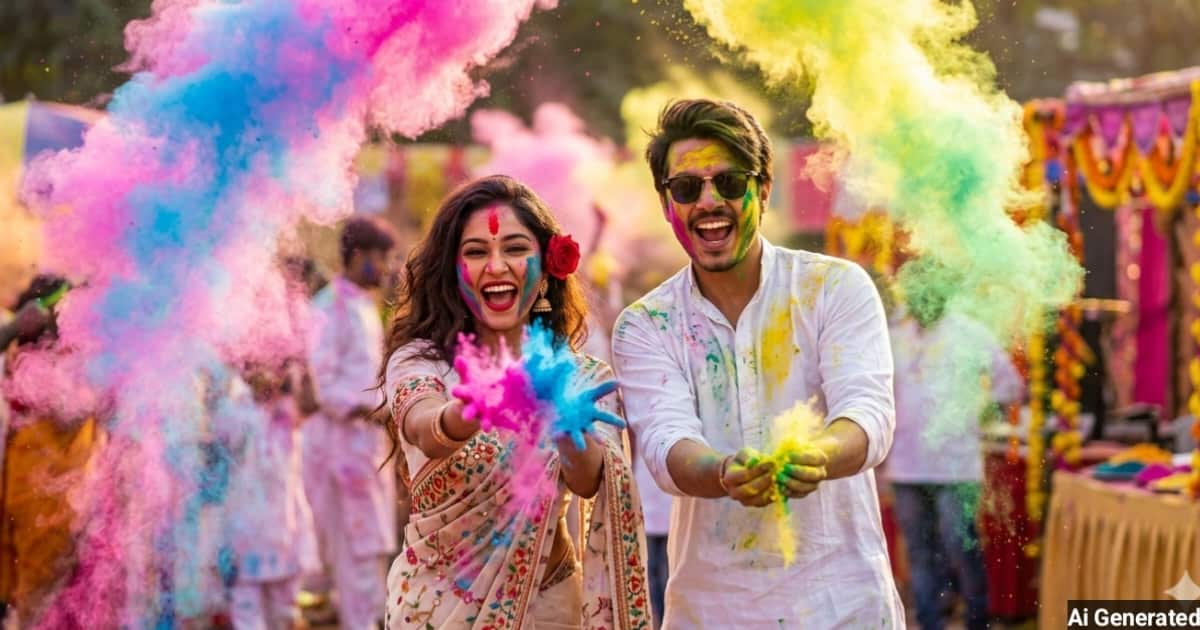anokhikhabare.com,Romantic Holi Couple Photo Prompts - 1