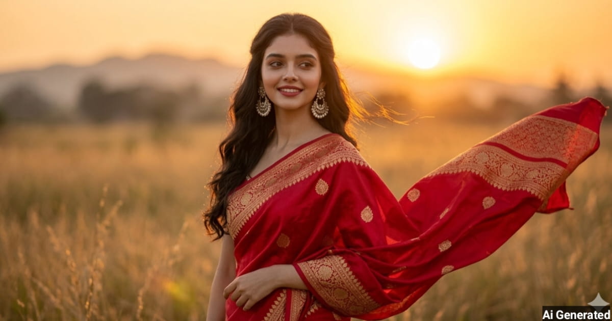 anokhikhabare.com,Indian Saree Girl AI Prompts - 2