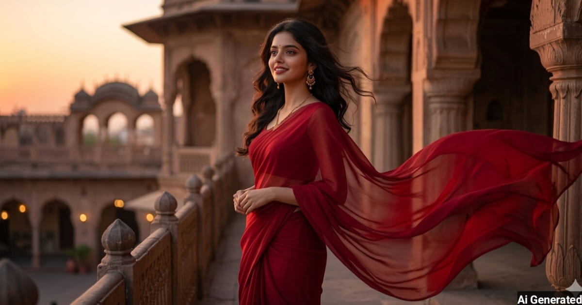 anokhikhabare.com,Indian Saree Girl AI Prompts - 3