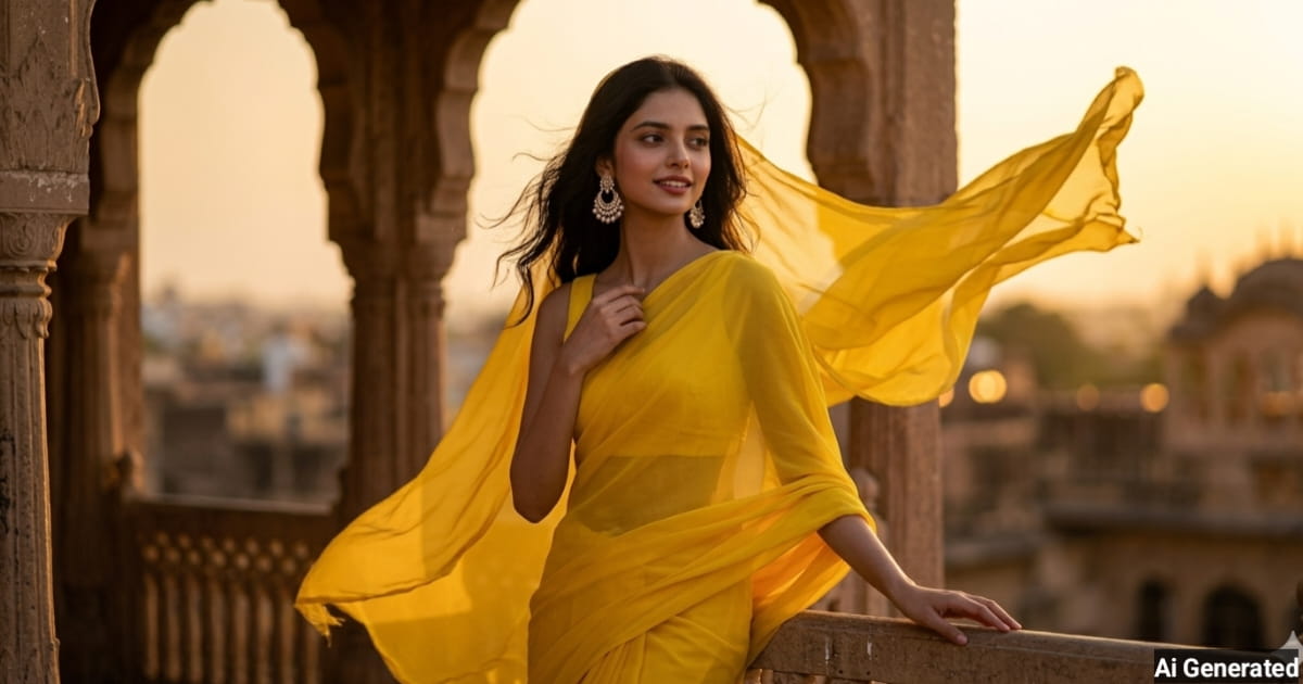 anokhikhabare.com,Indian Saree Girl AI Prompts - 10