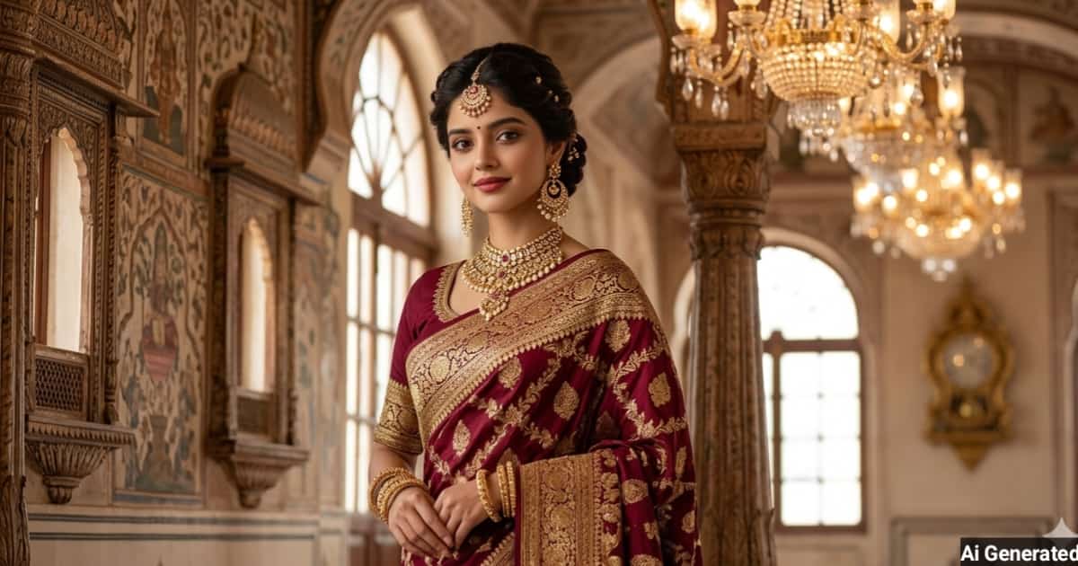 anokhikhabare.com,Indian Saree Girl AI Prompts - 1