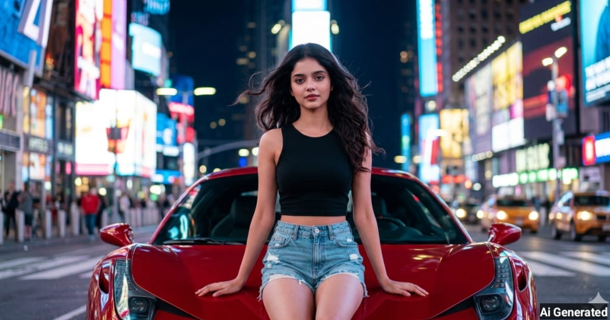 anokhikhabare.com,Luxury Car Girl AI Prompts - 1