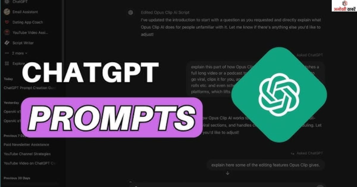 anokhikhabare.com,what is ChatGPT Prompts